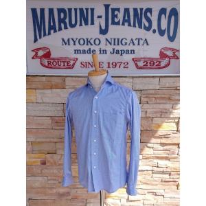 MARUNI JEANS マルニオリジナル 長袖シャツ / ストライプ(ネイビー