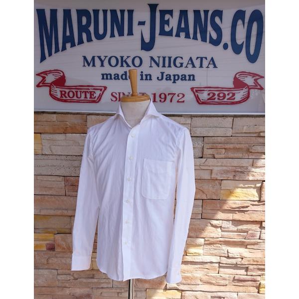 マルニオリジナル 長袖シャツ　/　ロイヤルオックス(ホワイト)