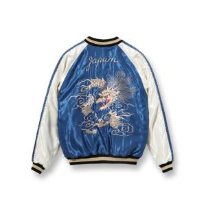 TAILOR TOYO　テーラー東洋 / Early 1950s Style Acetate Souvenir Jacket “WHITE DRAGON” × “LANDSCAPE” TT15491-125｜maruni-jeans