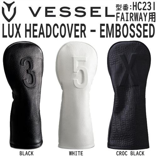 VESSEL ベゼル LUX HEADCOVER EMBOSSED 天然皮革製ヘッドカバー フェアウ...