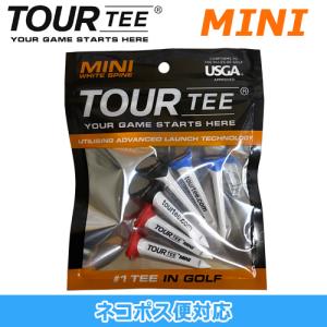 TOUR TEE MINI ツアー ティー ミニ プラスチックティー ショートティー 6本入り 高さ 全長 45mm USGA R＆Aルール適合 LITE ライト T-491