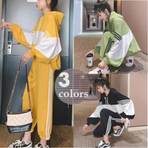 sporty セットアップ レディース ジャージ ウェア 韓国