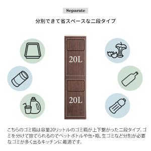 ゴミ箱 ダストボックス 2段 スリム おしゃれ...の詳細画像3