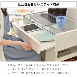 ドレッサーテーブル 鏡なし 白 おしゃれ 安い...の詳細画像3