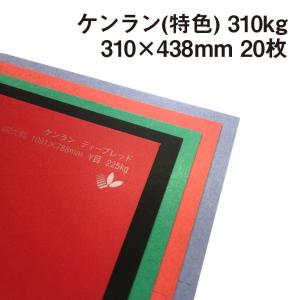 ケンラン(特色) 310kg A3ワイドサイズ 20枚|全44色 厚紙カラーペーパー 工作 カード 紙飛行機 ペーパークラフト アクセサリー台紙 模型｜marurakupaper