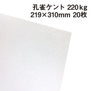 孔雀ケント 220kg A4ワイド 20枚|画用紙 ケント紙 画材