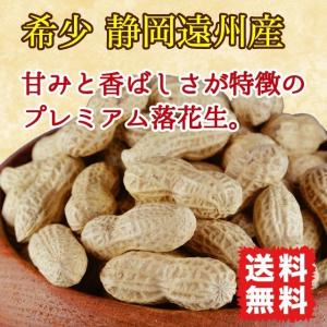 落花生 ピーナッツ 国産 無塩 ポイント消化 送料無料 80g サヤ付き(殻付き) 素煎り 希少 静岡遠州産