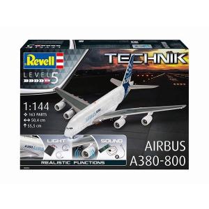 ドイツレベル 1/144 レベルテクニックシリーズ エアバス A380-800 プラモデル 00453｜marusan-hobby