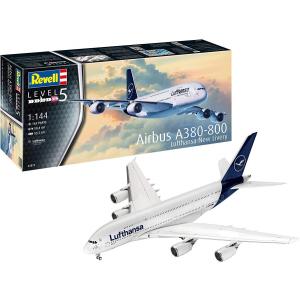 ドイツレベル 1/144 エアバスA380-800 ルフトハンザ New Livery プラモデル組立キット 03872｜marusan-hobby