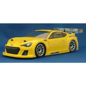 ライド 1/10ミニMシャーシー用スバルBRZレースカーコンセプトボディ(蛍光イエロープリント済)(...