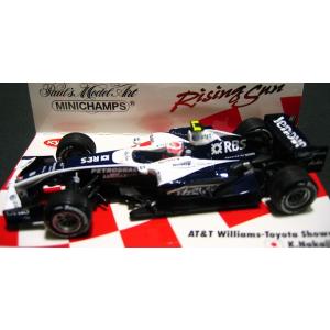 ■ミニチャンプス■1/43AT&T ウイリアムズ トヨタ 2008 ショーカー中嶋一貴'Rising Sun'【ミニカー】403080178｜marusan-hobby