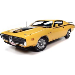 American Muscle 1/18 1971 ダッジ チャージャー スーパー ビー バナナイエロー 完成品ダイキャストミニカー AMM1315｜marusan-hobby