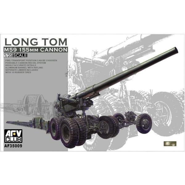 AFVクラブ 1/35 155m砲 M59 ロングトム プラモデル組立キット  FV35009