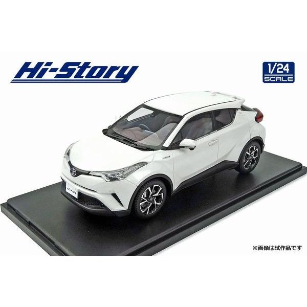 予約受付中！1/24完成ミニカー  トヨタ　C-HR　G（2017） ホワイト   ハイストーリー ...