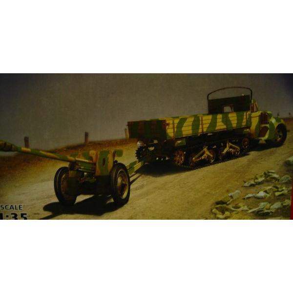 ICM 1/35 ドイツ フォード・マウルティア ハーフトラクター + Pak36(r)76mm対戦...