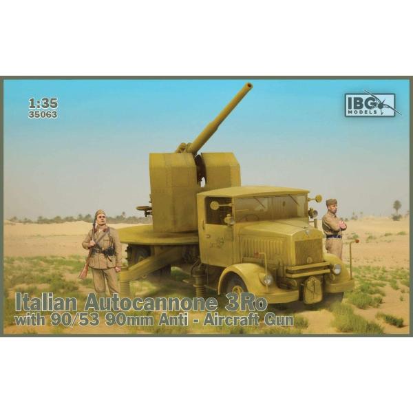 IBG 1/35 イタリア軍 ランチャア3Ro重トラック 対空自走砲90/53型 プラモデル PB3...