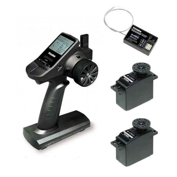フタバ  (037092) T3PV+203GF 受信機+S-U300 サーボ×2付 電動カー用セッ...