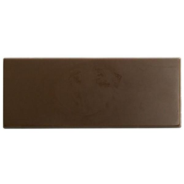 バースデーチョコプレート 無地・MC長方形プレート 茶 夏季クール便