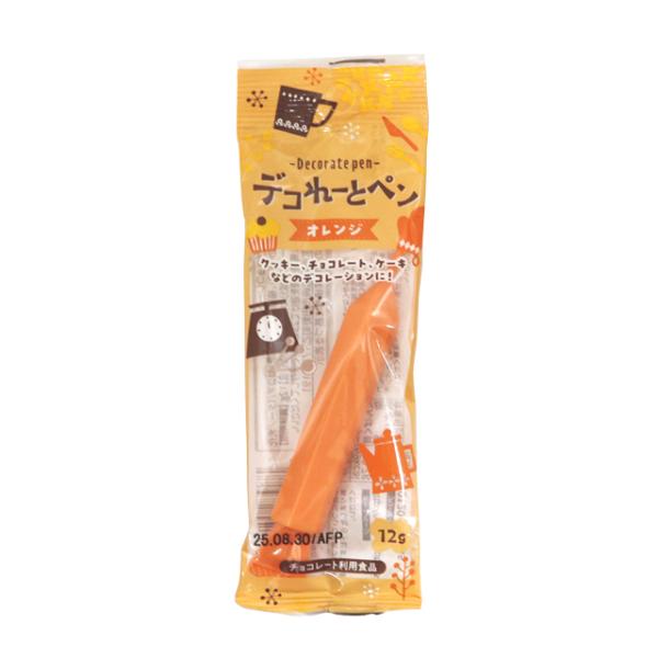 デコれーとペン　オレンジ　12g チョコペン