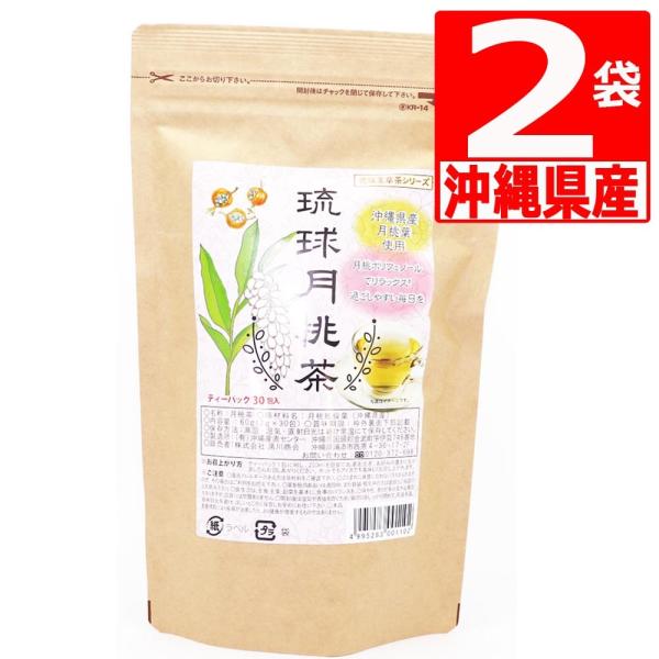 月桃茶 沖縄県産 琉球月桃葉 100％ 30包入×2袋　