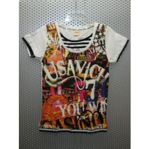 ウサビッチ　フェイクレイヤーTシャツ/ホワイト