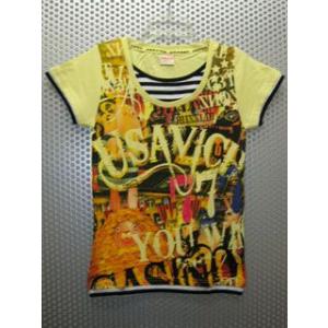 ウサビッチ　フェイクレイヤーTシャツ/イエロー