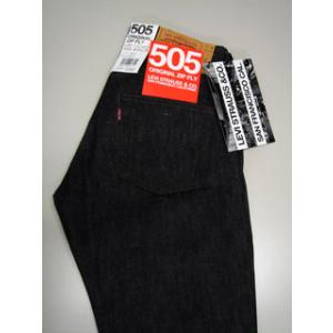 Levis505-0071オリジナルジップフライ/ブラックリンス