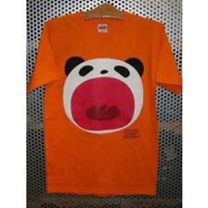 パンダTシャツ/オレンジ