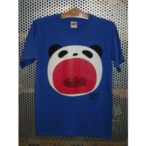 パンダTシャツ/ロイヤルブルー