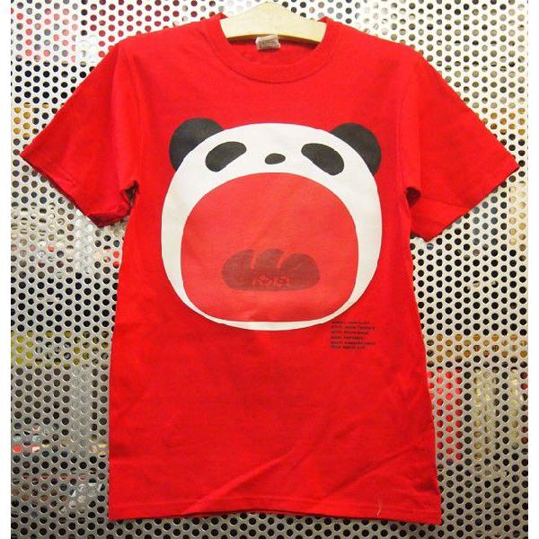 パンダTシャツ/レッド
