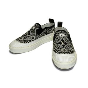 箱付き美品 ルイヴィトン ジャガード デニム モノグラム バレエシューズ w300_S1k.jpg