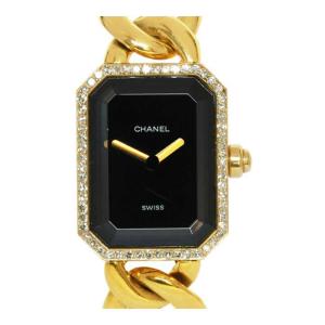 シャネル CHANEL プルミエールXL 750イエローゴールド 18K 金無垢 ベゼルダイヤ クオーツ レディースウォッチ 腕時計＜重量：約82ｇ、腕回り17cm＞ 中古　｜marushin-shichi