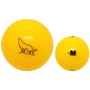 パークゴルフ公認ボール２ピース　「ウルフ」　イエロー