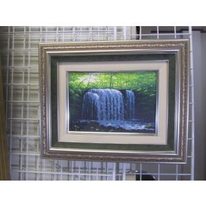 絵画 油絵 中島 達幸 大海原の帆船 真作 額付き F6 送料無料 : 丸昇