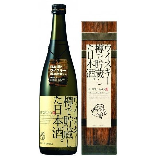 【2024-2月詰】福顔 ウィスキー樽で貯蔵した日本酒 FUKUGAO （化粧箱付）720ml