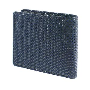 印伝 甲州印伝 印傳屋 上原勇七 財布 二つ折り財布 2003 爪唐草 紺地×白漆 鹿革 本革 レザー 和柄 ブランド 冬物 冬ギフト クリスマス 贈り物 YM01 印傳屋 印伝 甲州印伝 上原勇七 財布 二つ折り財布 2009 爪唐草 紺地