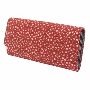 印傳屋 束入Z 2314（小桜/赤地×白漆）の商品画像