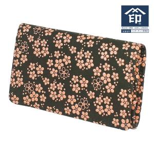 印傳屋（INDEN-YA） 印伝 名刺入れ 2501 黒地鹿革赤漆 とんぼ 爆買