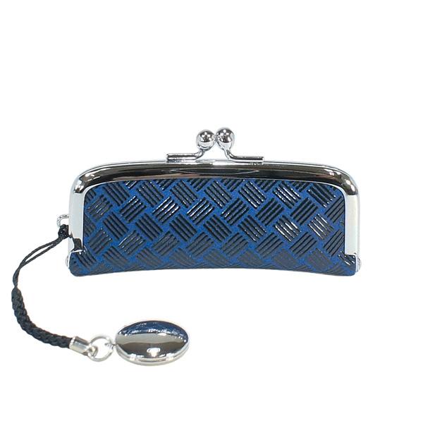 【数量限定】印伝 甲州印伝 印傳屋 上原勇七 印鑑ケース 印鑑入れ 朱肉付き 4303 網代編 コバ...