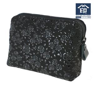 印傳屋（INDEN-YA） 印伝 甲州印伝 上原勇七 ポーチ 化粧ポーチ 4405