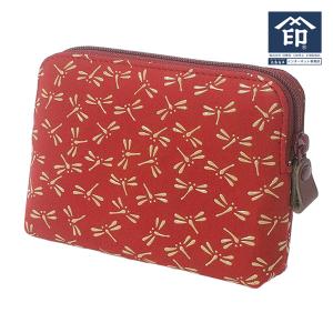 印傳屋（INDEN-YA） 印伝 甲州印伝 上原勇七 ポーチ 化粧ポーチ 4405