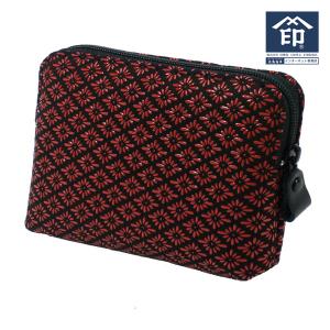 印傳屋（INDEN-YA） 印伝 甲州印伝 上原勇七 ポーチ 化粧ポーチ 4405