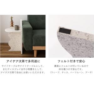 テラゾー柄 サイドテーブル ディスプレイシェル...の詳細画像3