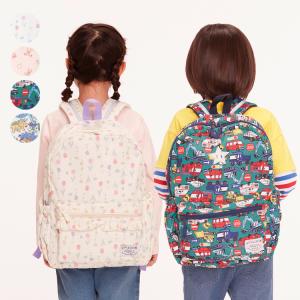 【子供服】 Kids Foret (キッズフォーレ) 花柄・くま・働く車・恐竜撥水ボンディングリュック S〜L B13601｜marutaka-iryo