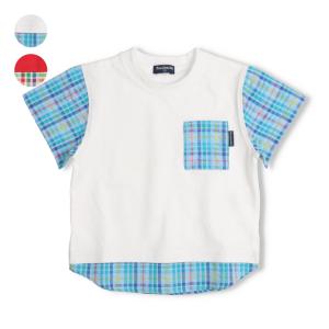 【アウトレット30%OFF価格】 moujonjon (ムージョンジョン) 日本製ぞう・恐竜ワッペン付き半袖Ｔシャツ キッズ 男の子 M36801