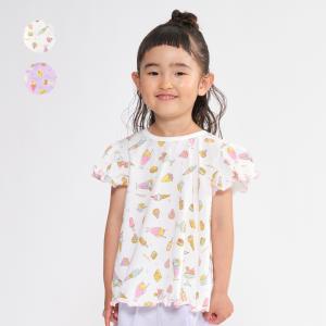 26夏SALE30%OFF価格 子供服 moujonjon (ムージョンジョン) ストライプ切替半袖Ｔシャツ M46804