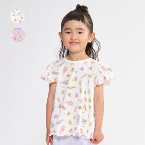 【1100円均一セール価格】 moujonjon (ムージョンジョン) ネット限定日本製スイーツ柄半袖Ｔシャツ キッズ 女の子 M46804｜marutaka-iryo