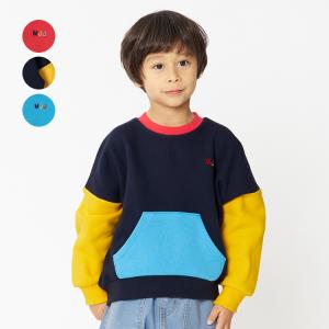 【再値下げ】【23秋冬SALE40%OFF価格】 moujonjon (ムージョンジョン) 日本製MJJ刺繍ミッドエアー裏起毛トレーナー・スウェット M50605｜marutaka-iryo