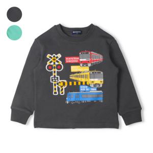 子供服 moujonjon (ムージョンジョン) 【WEB限定】京急電車仕掛け付裏毛トレーナー・スウェット 90cm 95cm 100cm 110cm 120cm M54653｜こどもの森e-shop Yahoo!店