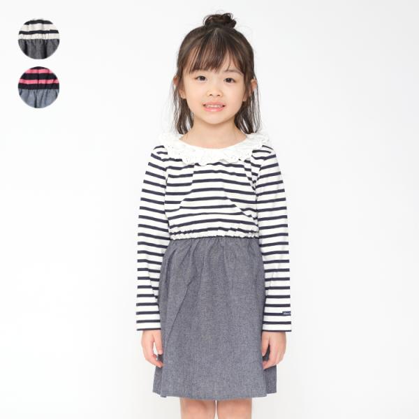 再値下げ 24秋冬SALE40%OFF価格 moujonjon (ムージョンジョン) ボーダー切替襟...